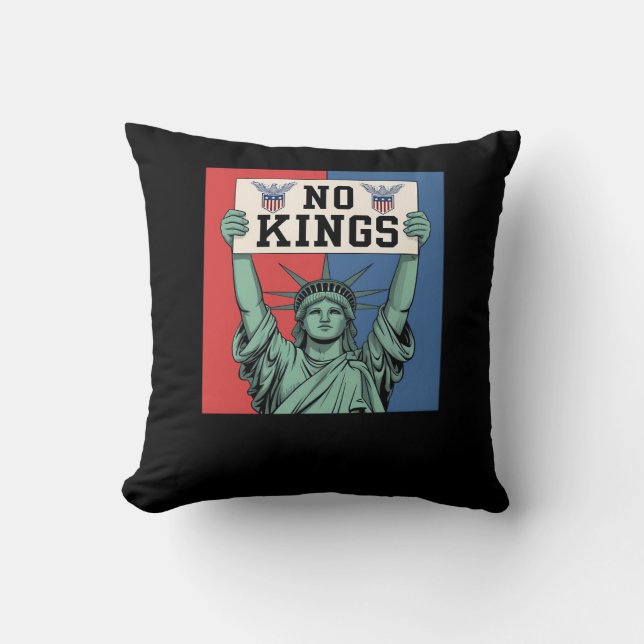 No Kings Klassieke Patriottische Stijl Kussen (Voorkant)