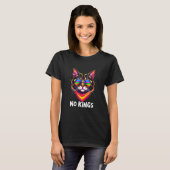NO KINGS Levendige Kat T-shirt (Voorkant volledig)