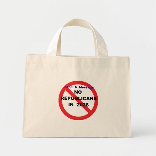 NO KINGS  MINI TOTE BAG (Voorkant)