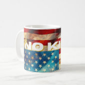 No Kings Mug – Bold Patriotic Art Desig Koffiemok (Voorkant links)