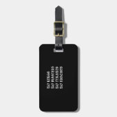 No Kings No Masters No Tyrants No Fascists Style Bagagelabel (Voorkant verticaal)