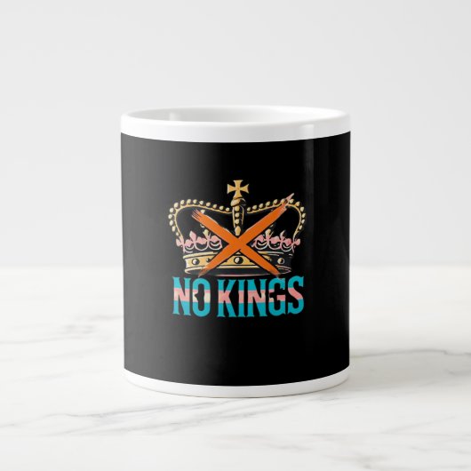 No Kings No Oligarchs  Grote Koffiekop (Voorkant)
