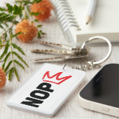 No Kings NOPE Keychain (Voorkant Rechts)