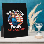 No Kings Oligarchy Retro Classic Fotoplaat (Zijkant)