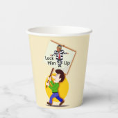 No Kings Paper Cup Papieren Bekers (Achterkant)