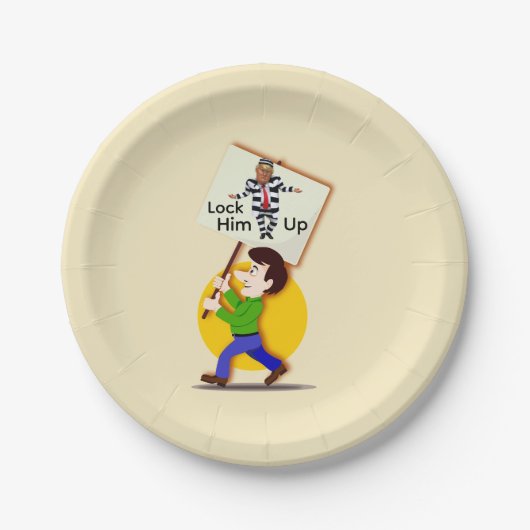 No Kings Paper Plate Papieren Bordje (Voorkant)