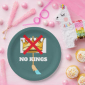 No Kings Paper Plate Papieren Bordje (Feest)