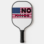 "NO kings" Pickleball Paddle (Voorkant)