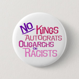 No Kings -- Pink Version Button