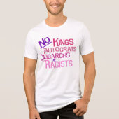 No Kings -- Pink Version Mannen 2-zijdig T-shirt (Voorkant)