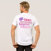 No Kings -- Pink Version Mannen 2-zijdig T-shirt (Achterkant volledig)