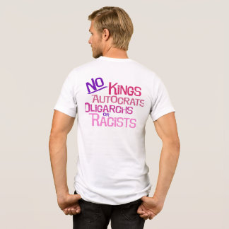 No Kings -- Pink Version Mannen 2-zijdig T-shirt