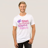 No Kings -- Pink Version Mannen 2-zijdig T-shirt (Voorkant volledig)