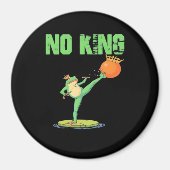 No Kings Portland Frog Protest – Funny Anti-Author Magneet (Voorkant)
