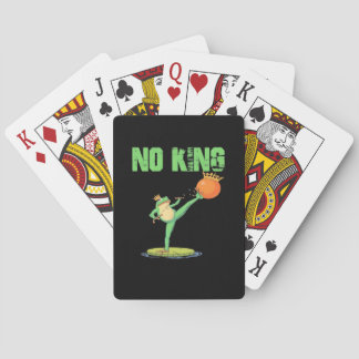 No Kings Portland Frog Protest – Funny Anti-Author Pokerkaarten
