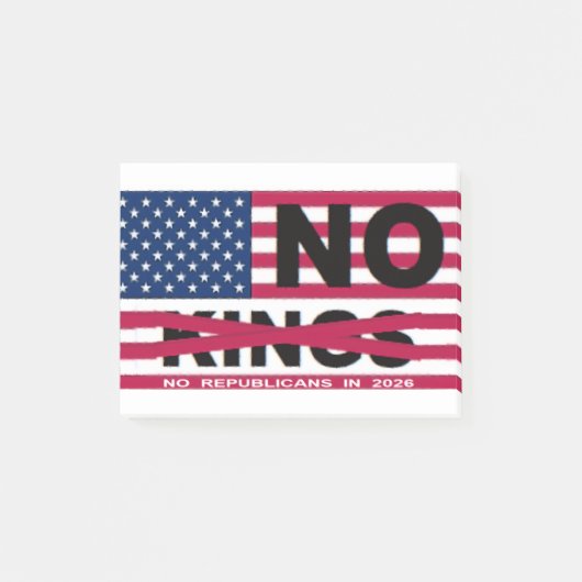 NO KINGS POST-IT® NOTES (Voorkant)