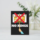 No Kings Postcard Briefkaart (Staand voorkant)