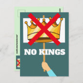 No Kings Postcard Briefkaart (Voorkant / Achterkant)