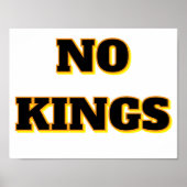 NO KINGS POSTER (Voorkant)