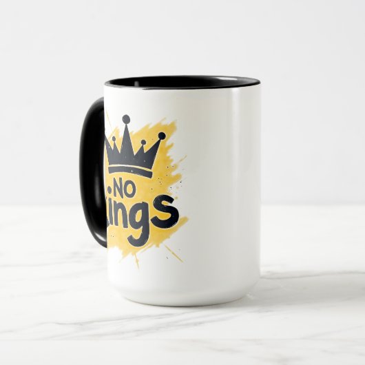 No Kings – Power to the People Design Mok (Voorkant links)