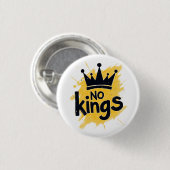 No Kings – Power to the People Design Ronde Button 3,2 Cm (Voorkant /achterkant)