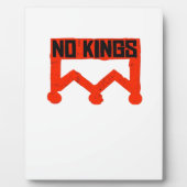 No Kings Protest Graphic Grunge Crown  American Cl Fotoplaat (Voorkant)