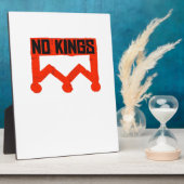 No Kings Protest Graphic Grunge Crown  American Cl Fotoplaat (Zijkant)