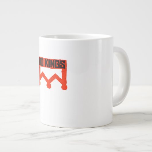 No Kings Protest Graphic Grunge Crown  American Cl Grote Koffiekop (Voorkant rechts)