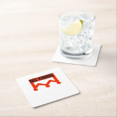 No Kings Protest Graphic Grunge Crown  American Cl Kartonnen Onderzetters (Insitu)