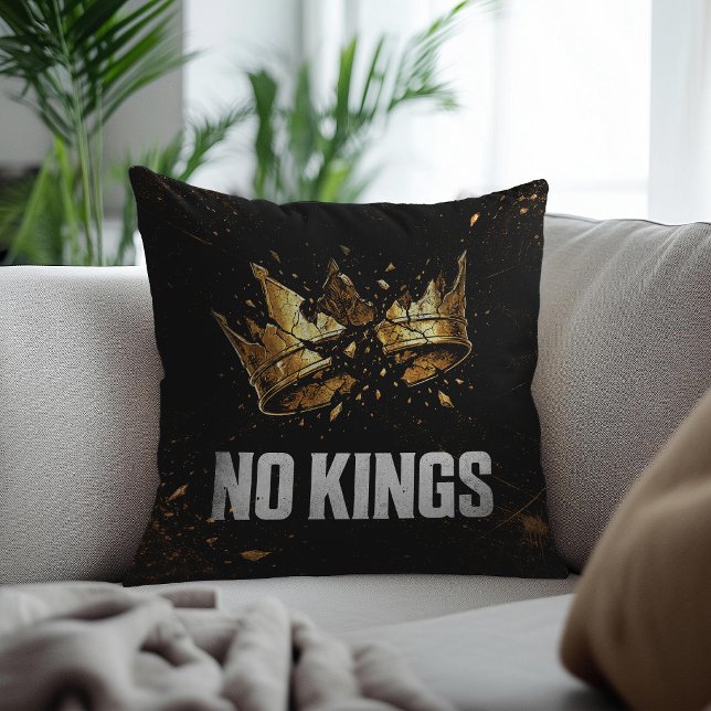 No Kings Protest Kussen (Creator heeft geüpload)