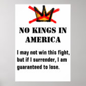 No Kings Protest poster (Voorkant)