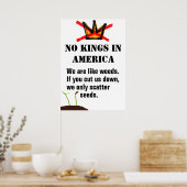 No Kings Protest poster - We zijn als onkruid (Keuken)