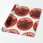 No Kings Protest Symbol Cadeaupapier (Uitgerold)