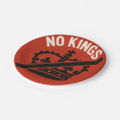 No Kings Protest Symbol Papieren Bordje (Gekanteld)