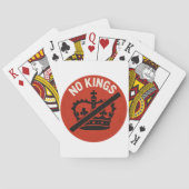 No Kings Protest Symbol Pokerkaarten (Achterkant)