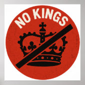No Kings Protest Symbol Poster (Voorkant)