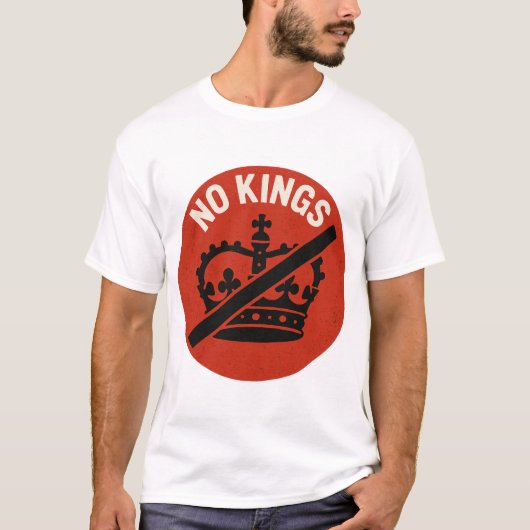 No Kings Protest Symbol T-shirt (Voorkant)
