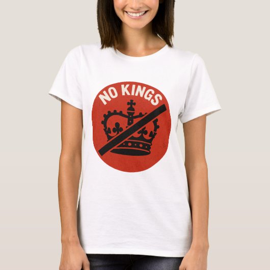 No Kings Protest Symbol T-shirt (Voorkant)