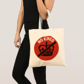No Kings Protest Symbol Tote Bag (Voorkant (product))