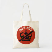 No Kings Protest Symbol Tote Bag (Voorkant)