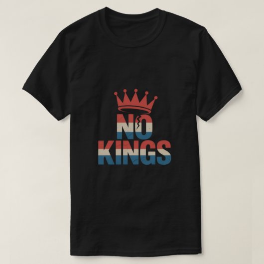 No Kings Protest T-Shirt (Design voorkant)