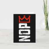  No Kings protestbord verticaal Kaart (Voorkant)