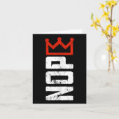  No Kings protestbord verticaal Kaart (Gele Bloem)