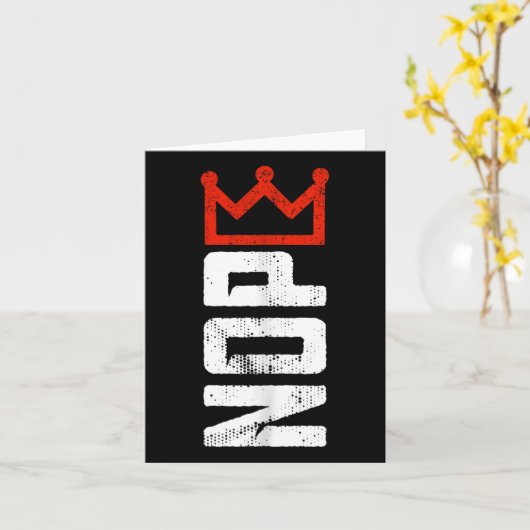  No Kings protestbord verticaal Kaart (Gele Bloem)