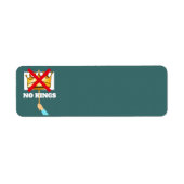 No Kings Return Address Label (Voorkant)