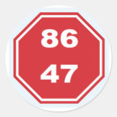 NO KINGS RONDE STICKER (Voorkant)