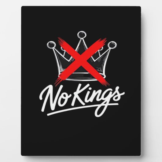 No Kings Simple Crown Artistic Design Fotoplaat (Voorkant)