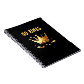 No Kings. Simple Yet Impactful Visual Of A Destroy Notitieboek (Rechterzijde)