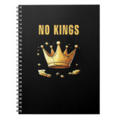 No Kings. Simple Yet Impactful Visual Of A Destroy Notitieboek (Voorkant)