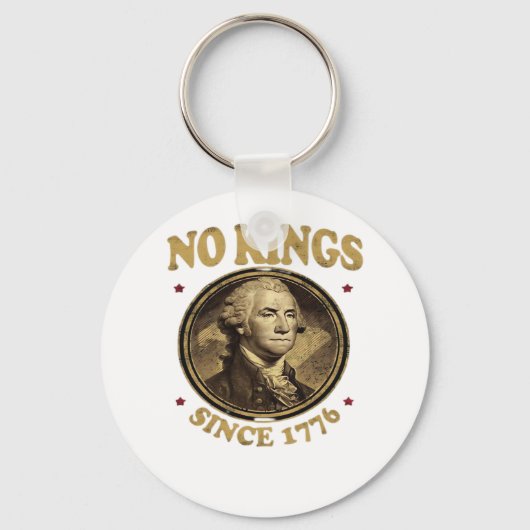 No Kings Since 1776 Classic Sleutelhanger (Voorkant)